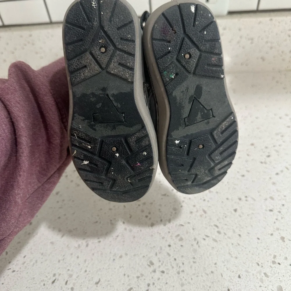 Carter's Kids Gray Boots with Black Laces